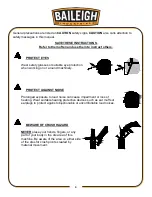 Preview for 6 page of Baileigh Industrial B8090 Operator'S Manual