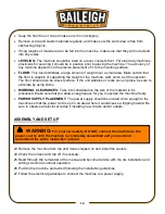 Preview for 13 page of Baileigh Industrial B8090 Operator'S Manual