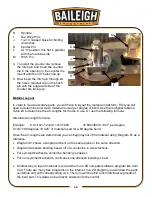 Preview for 33 page of Baileigh Industrial B8090 Operator'S Manual