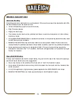 Preview for 39 page of Baileigh Industrial B8090 Operator'S Manual