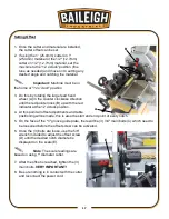 Preview for 19 page of Baileigh Industrial B8550 Operator'S Manual