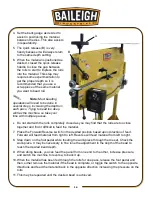 Предварительный просмотр 16 страницы Baileigh Industrial B8680 Operator'S Manual