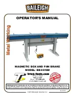 Предварительный просмотр 1 страницы Baileigh Industrial BB-9616M Operator'S Manual