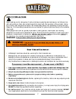 Preview for 9 page of Baileigh Industrial BG-248-2 Operator'S Manual