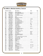 Preview for 40 page of Baileigh Industrial BMS-10 Operating Instructions And Parts Manual