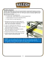 Предварительный просмотр 52 страницы Baileigh Industrial BP-3305CNC Operator'S Manual