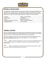 Preview for 10 page of Baileigh Industrial BR-18M-24 Operator'S Manual