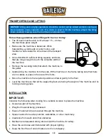 Preview for 12 page of Baileigh Industrial BR-18M-24 Operator'S Manual