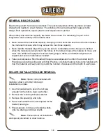 Preview for 16 page of Baileigh Industrial BR-18M-24 Operator'S Manual