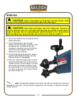 Preview for 18 page of Baileigh Industrial BR-18M-24 Operator'S Manual