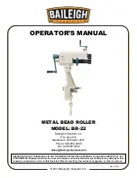 Baileigh Industrial BR-22 Operator'S Manual предпросмотр