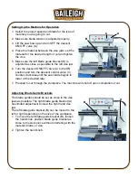 Предварительный просмотр 36 страницы Baileigh Industrial BS-330M Operator'S Manual