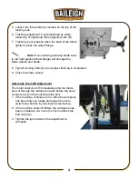 Предварительный просмотр 44 страницы Baileigh Industrial BS-330M Operator'S Manual