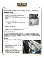 Предварительный просмотр 46 страницы Baileigh Industrial BS-330M Operator'S Manual