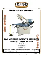 Preview for 1 page of Baileigh Industrial BS-350SA Operator'S Manual