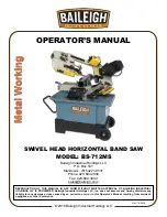 Preview for 1 page of Baileigh Industrial BS-712MS Operator'S Manual