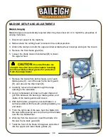 Предварительный просмотр 26 страницы Baileigh Industrial BSVT-18P Operator'S Manual