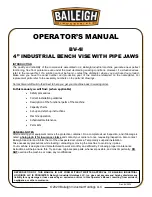 Baileigh Industrial BV-4I Operator'S Manual preview