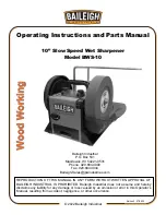 Предварительный просмотр 1 страницы Baileigh Industrial BWS-10 Operating Instructions And Parts Manual