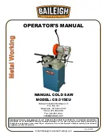 Baileigh Industrial CS-315EU Operator'S Manual preview