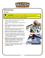 Предварительный просмотр 26 страницы Baileigh Industrial CS-350EU Operator'S Manual