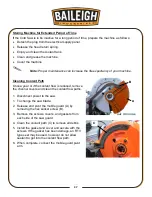 Предварительный просмотр 40 страницы Baileigh Industrial CS-350EU Operator'S Manual