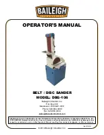 Baileigh Industrial DBG-106 Operator'S Manual preview