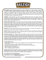 Preview for 4 page of Baileigh Industrial DBG-106 Operator'S Manual