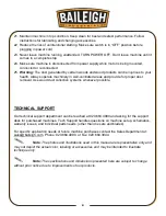 Preview for 10 page of Baileigh Industrial DC-1450C Operator'S Manual