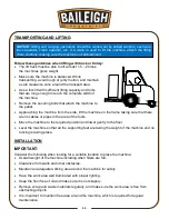 Preview for 13 page of Baileigh Industrial DC-1450C Operator'S Manual