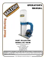 Baileigh Industrial DC-1650B Operator'S Manual preview