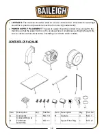 Preview for 14 page of Baileigh Industrial DC-1650B Operator'S Manual