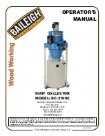 Baileigh Industrial DC-2100C Operator'S Manual preview