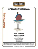 Baileigh Industrial DG-500 Operator'S Manual preview