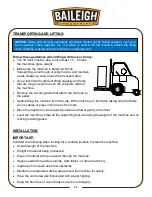 Preview for 13 page of Baileigh Industrial DG-500 Operator'S Manual