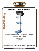 Предварительный просмотр 1 страницы Baileigh Industrial DP-0625E Operator'S Manual