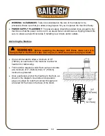 Предварительный просмотр 15 страницы Baileigh Industrial DP-0625E Operator'S Manual