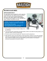 Предварительный просмотр 24 страницы Baileigh Industrial DP-1200VS Operator'S Manual