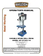 Предварительный просмотр 1 страницы Baileigh Industrial DP-1375VS-110 Operator'S Manual