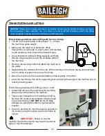 Предварительный просмотр 15 страницы Baileigh Industrial DP-1375VS-110 Operator'S Manual