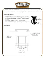 Предварительный просмотр 17 страницы Baileigh Industrial DP-1375VS-110 Operator'S Manual