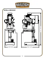 Предварительный просмотр 18 страницы Baileigh Industrial DP-1375VS-110 Operator'S Manual