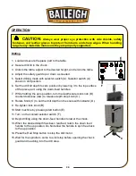 Предварительный просмотр 27 страницы Baileigh Industrial DP-1375VS-110 Operator'S Manual