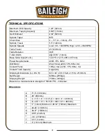 Preview for 12 page of Baileigh Industrial DP-1400VS Operator'S Manual