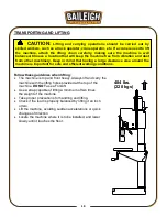 Предварительный просмотр 12 страницы Baileigh Industrial DP-1500G Operator'S Manual