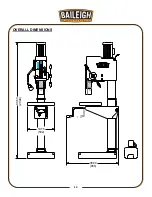 Предварительный просмотр 14 страницы Baileigh Industrial DP-1500G Operator'S Manual