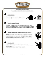 Предварительный просмотр 8 страницы Baileigh Industrial DP-1500VS Operator'S Manual