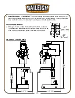 Предварительный просмотр 18 страницы Baileigh Industrial DP-1500VS Operator'S Manual