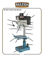 Предварительный просмотр 19 страницы Baileigh Industrial DP-1500VS Operator'S Manual