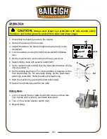 Предварительный просмотр 29 страницы Baileigh Industrial DP-1500VS Operator'S Manual